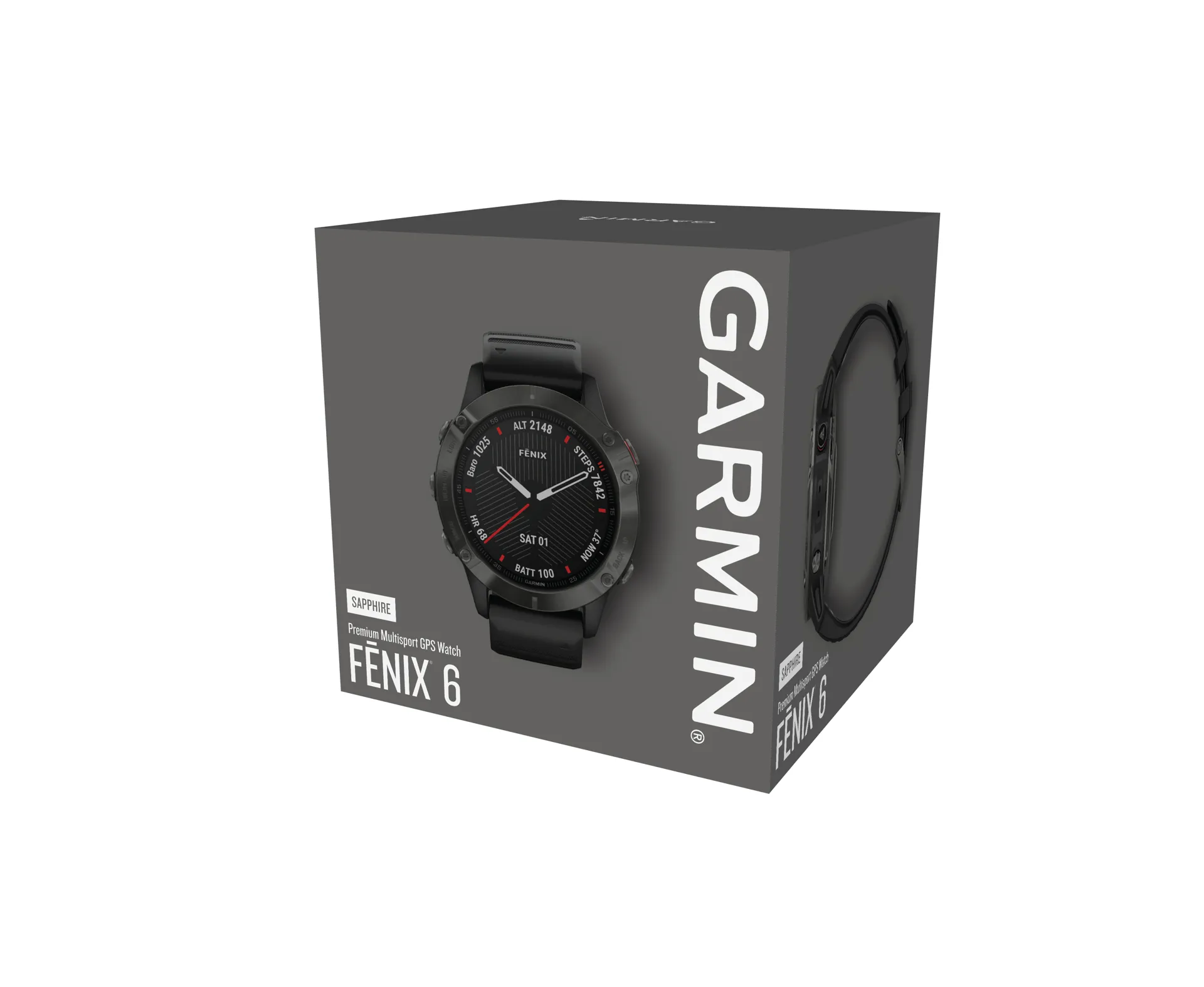 Garmin Fenix 6 Pro Sapphire - Noir - Occasion - Montre GPS Course à Pied