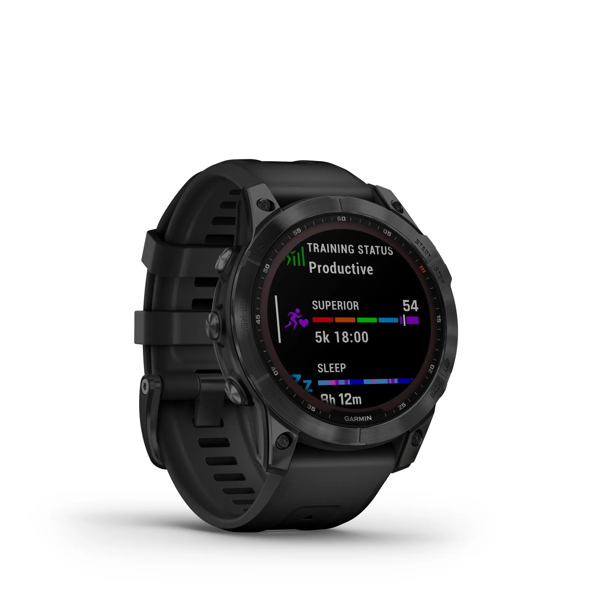 Garmin Fenix Sapphire Solar Black DLC Titanium with Black Band