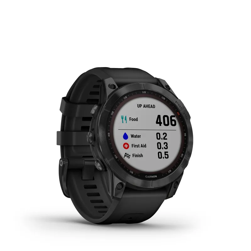 Garmin Fenix 7 Sapphire Solar Black DLC Titanium with Black Band-3