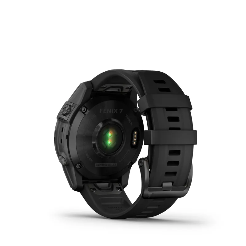 Garmin Fenix 7 Sapphire Solar Black DLC Titanium with Black Band-2