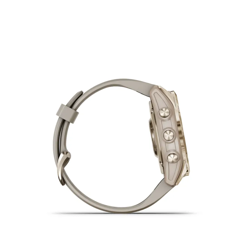 Garmin Fenix 7S Sapphire Solar Cream Gold with Light Sand Band-3