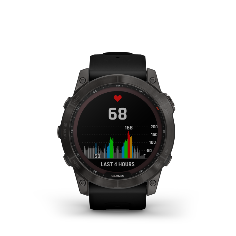 Garmin Fenix 7X Sapphire Solar Black DLC Titanium with Black Band-6