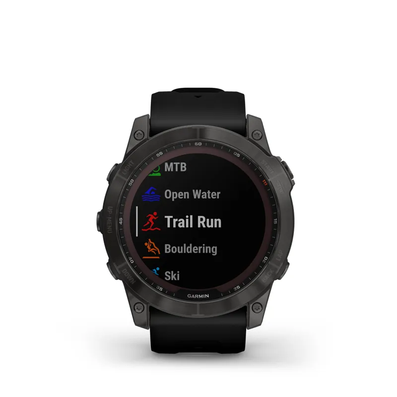 Garmin Fenix 7X Sapphire Solar Black DLC Titanium with Black Band-7