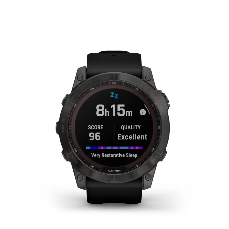 Garmin Fenix 7X Sapphire Solar Black DLC Titanium with Black Band-8