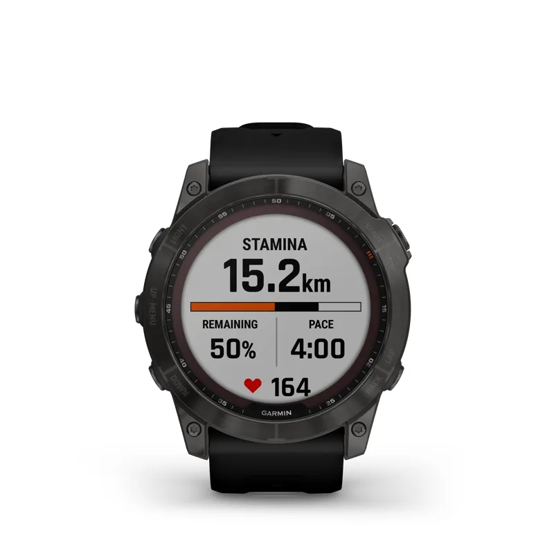 Garmin Fenix 7X Sapphire Solar Black DLC Titanium with Black Band-10