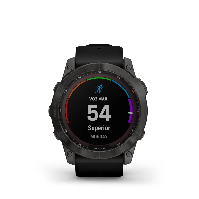 Garmin Fenix 7X Sapphire Solar Black DLC Titanium with Black Band-9