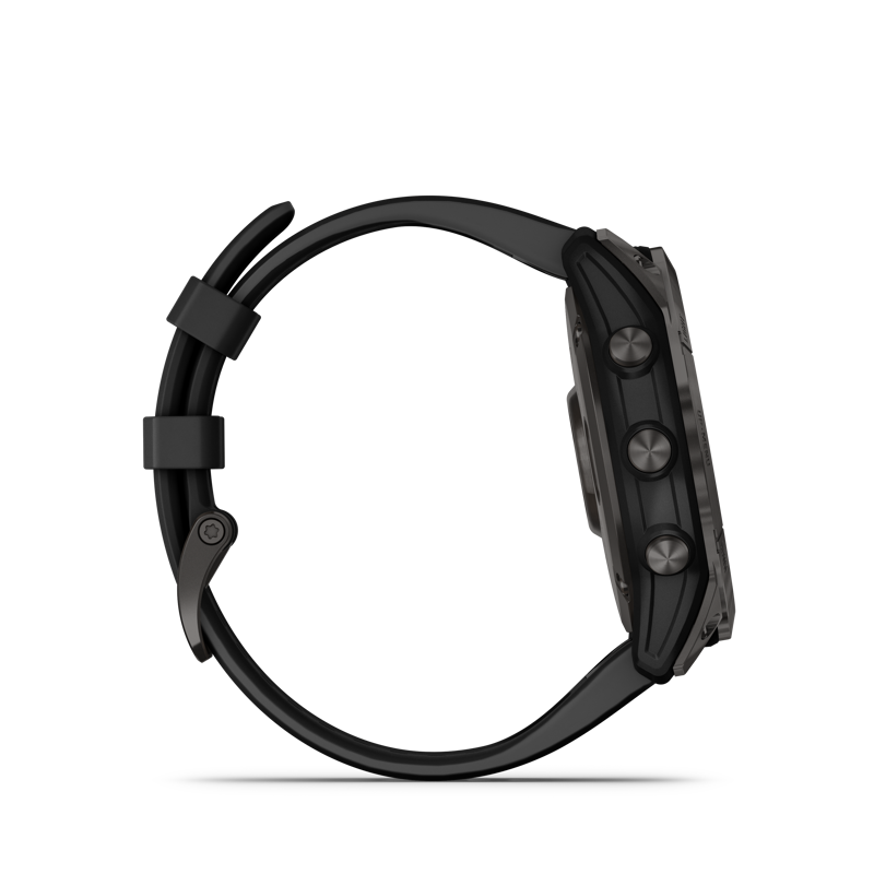 Garmin Fenix 7X Sapphire Solar Black DLC Titanium with Black Band-2