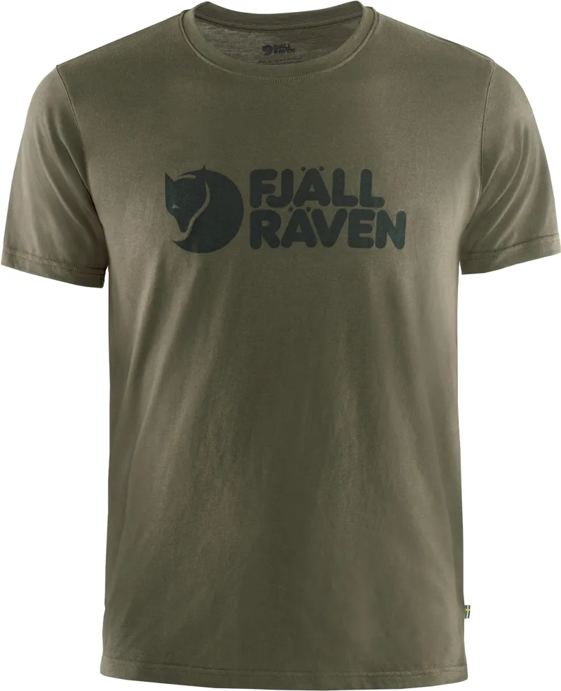 Fjallraven Mens Logo T-Shirt Dark Olive