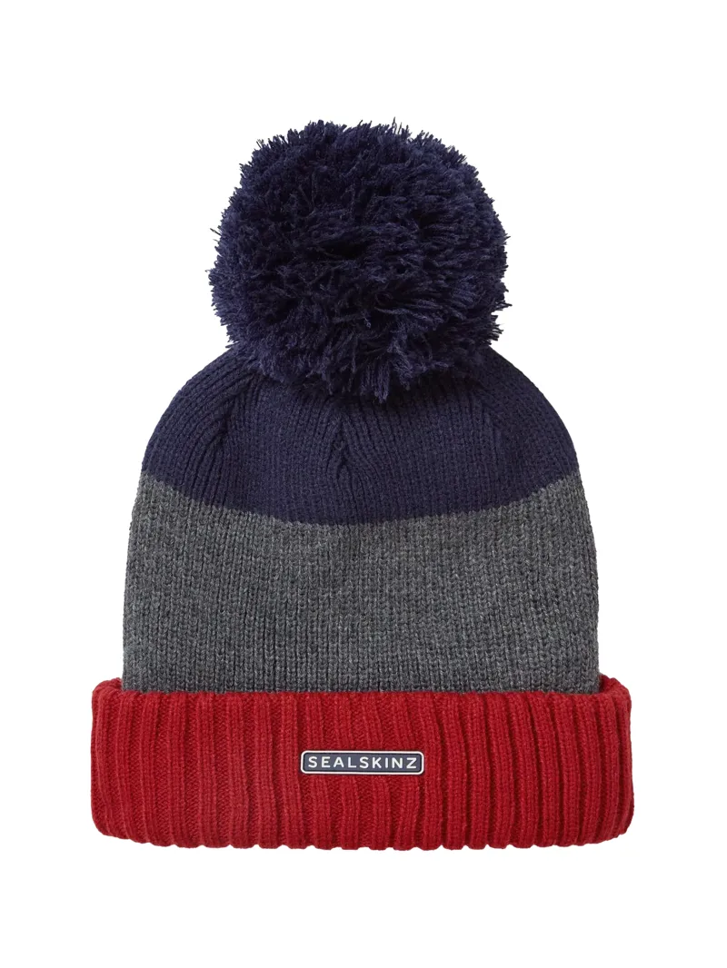 Sealskinz Flitcham Waterproof Cold Weather Bobble Hat Orange