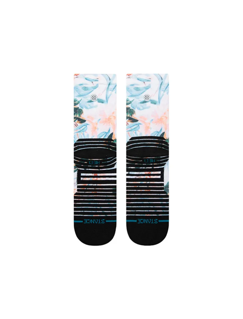 STANCE Women's Flowerful Crew Socks White-2