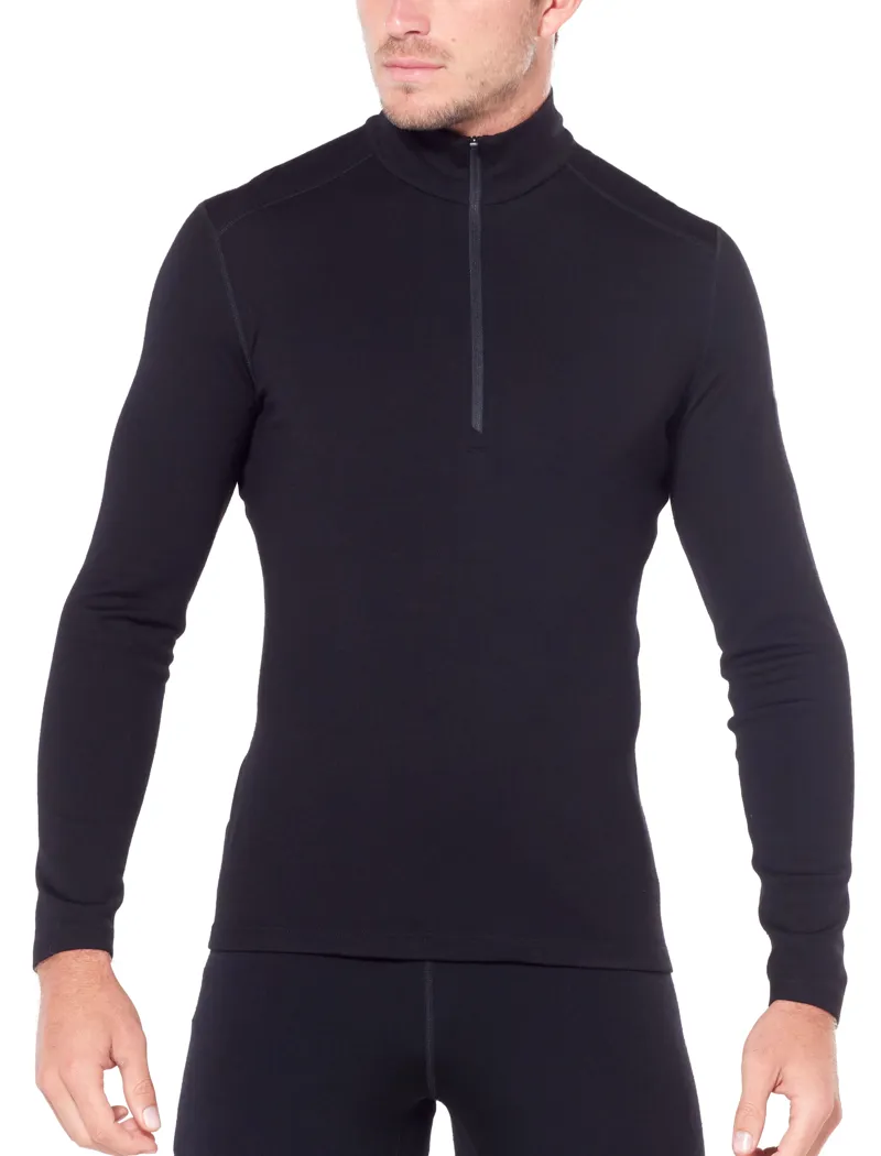 Icebreaker Mens 260 Tech LS Zip Black-1