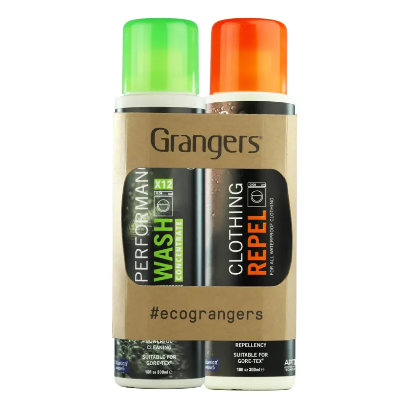 Grangers Performance Wash + Clothing Repel Eco Twin Pack 300ml