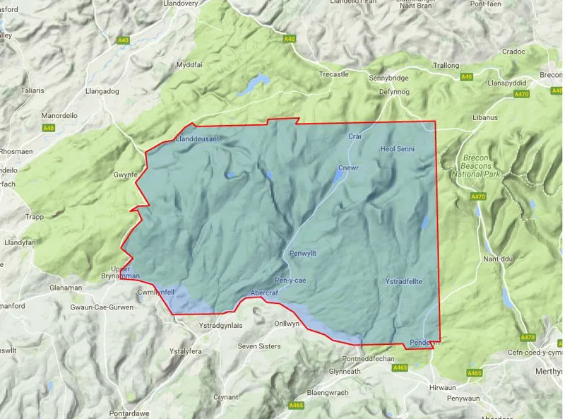 Harvey Map 1:25,000 Brecon Beacons West-1