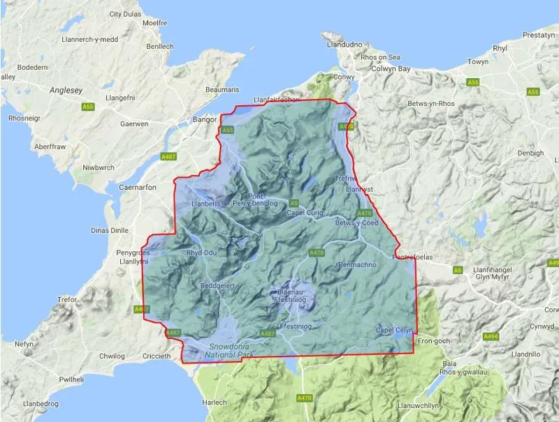 Harvey Map 1:40,000 Snowdonia North-1