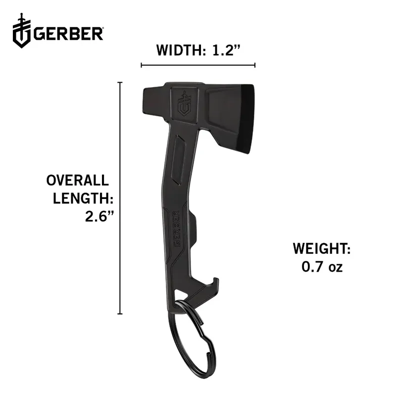 Gerber Hatchet Keychain Tool Silver-4