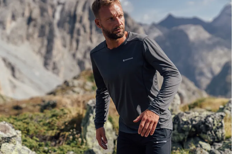 Montane Mens Dart Lite LS T-Shirt Electric Blue-6