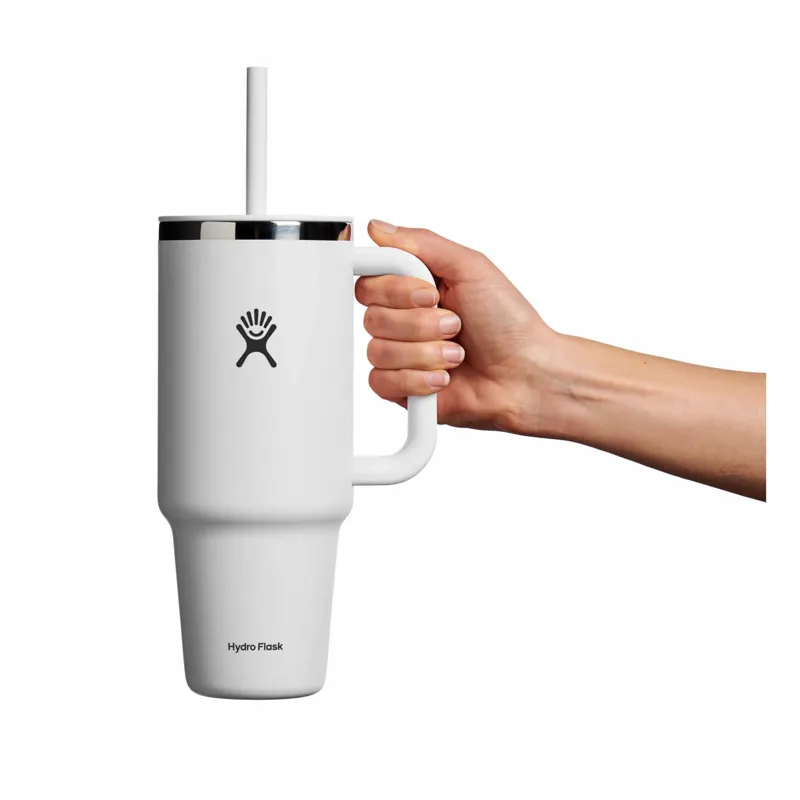 Hydro Flask 40oz All Around Travel Tumbler with Straw White-3