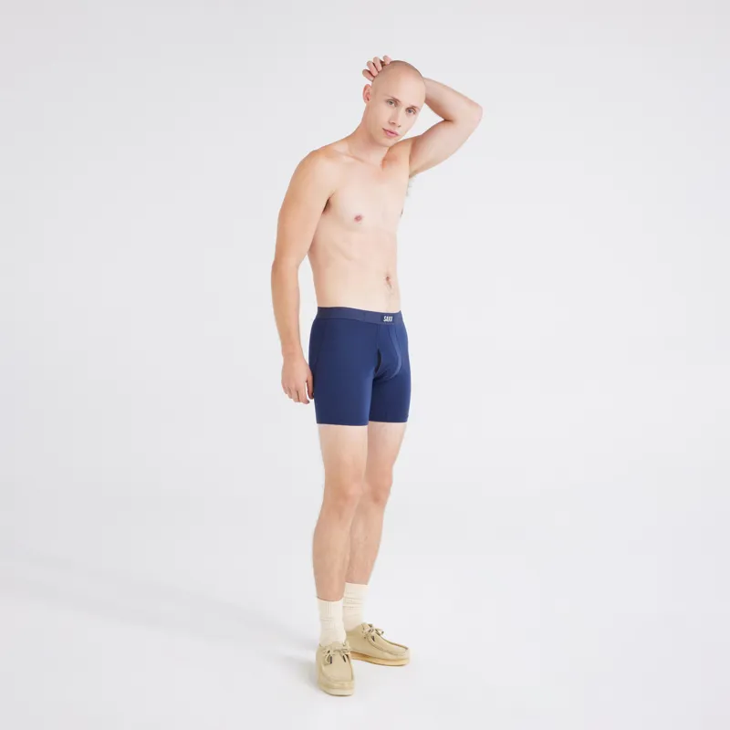 SAXX Men's Vibe Xtra Three-Pack Brief Boxers Denim/Nvy/Blk-2