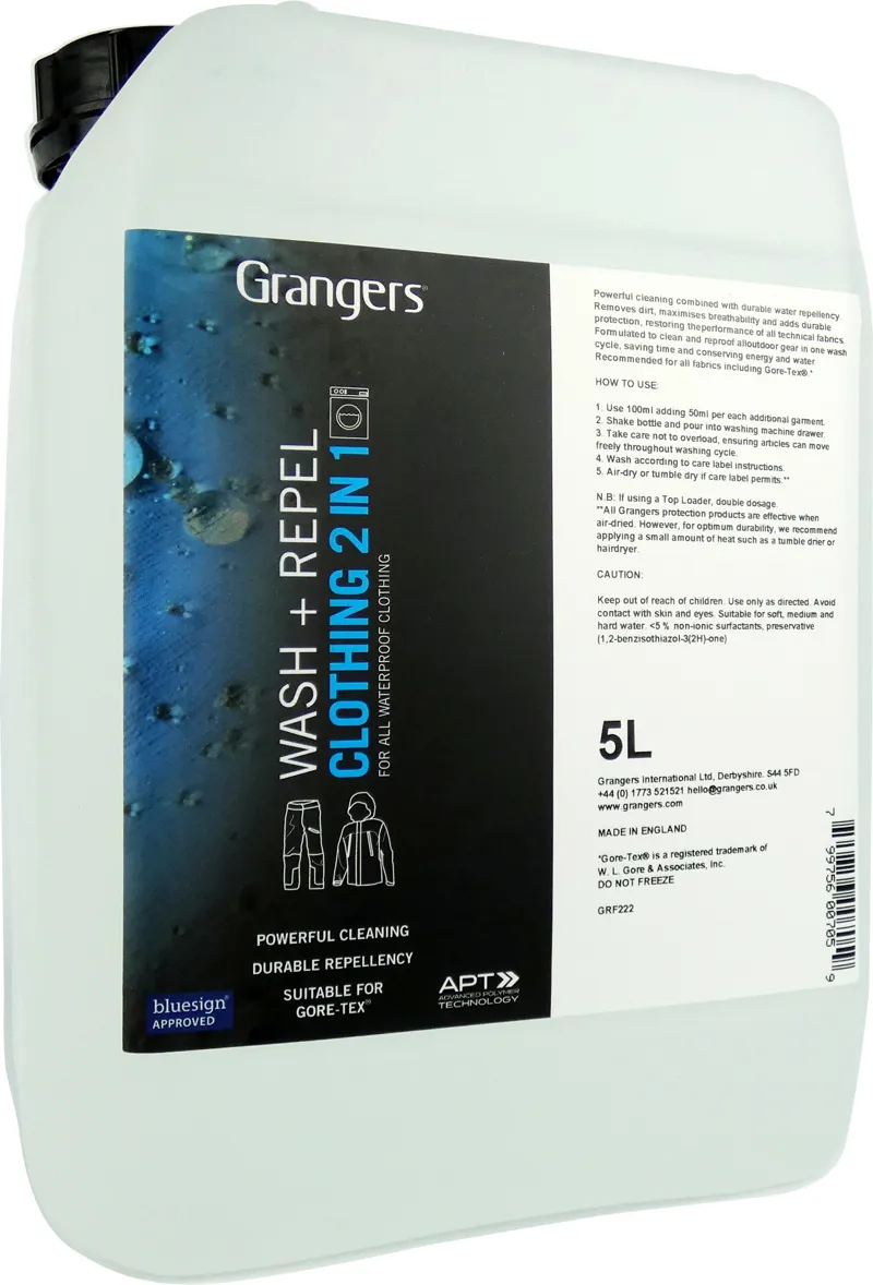 Grangers Wash + Repel Clothing 2 in 1 5L 