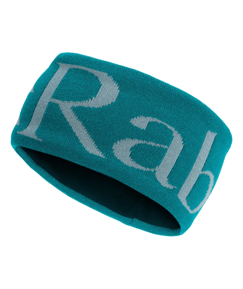 Rab Knitted Logo Headband Aquamarine