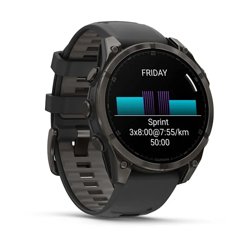 Garmin Fenix 8 AMOLED 47mm Ti Carbon Black w/Black Band DEACTIVATED-1