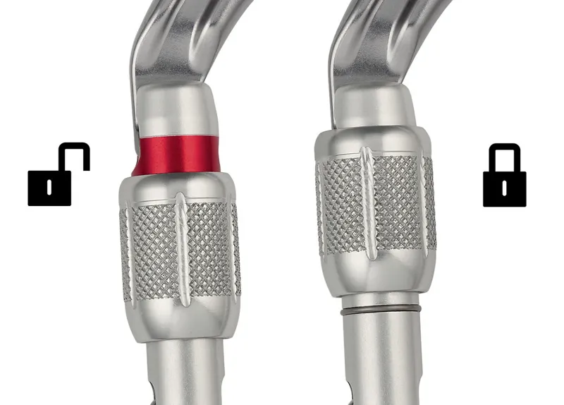 Petzl OK Lightweight Oval Screw-Lock Carabiner Silver-1