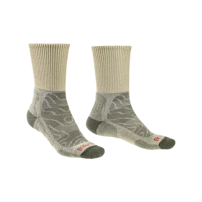 Bridgedale Mens Hike Lightweight Merino Comfort Boot Sock Natural