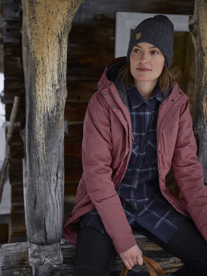 Fjallraven Womens Ovik Twill Shirt Long Sleeve Dark Navy-11