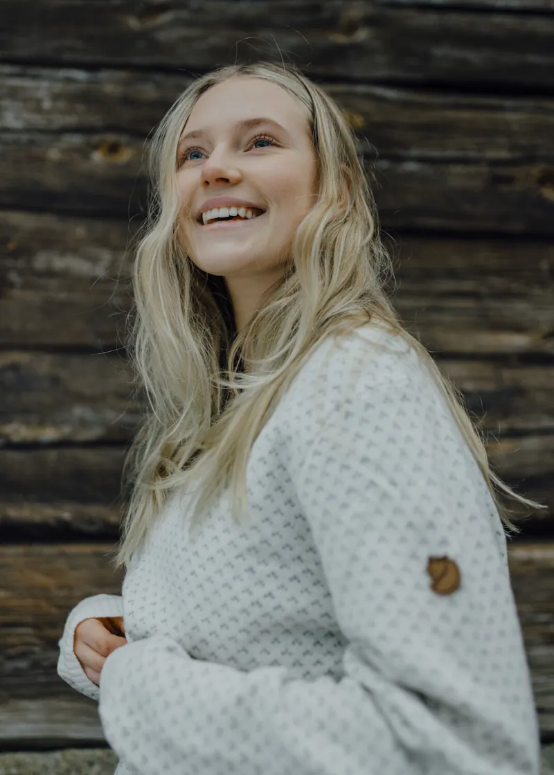 Fjallraven Womens Ovik Nordic Sweater Chalk-8