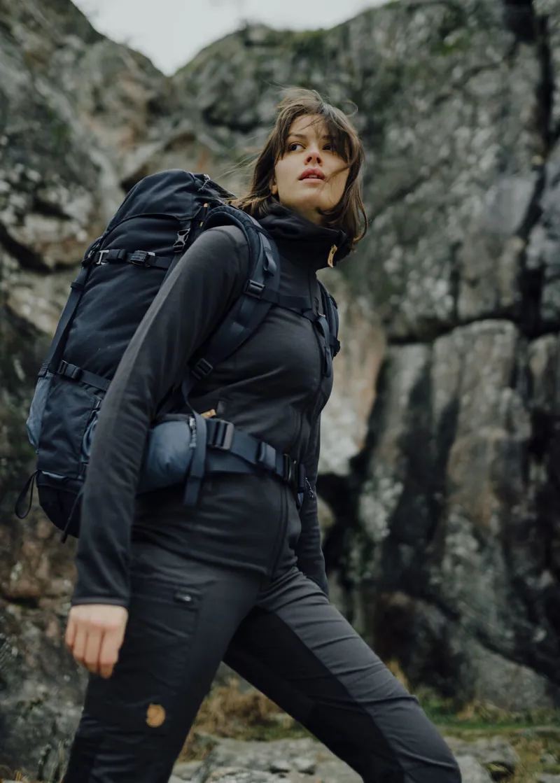 Fjallraven Womens Kaipak Trousers Curved Patina Green-10