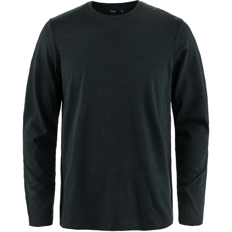 Tierra Men's Wool LS T-Shirt Black