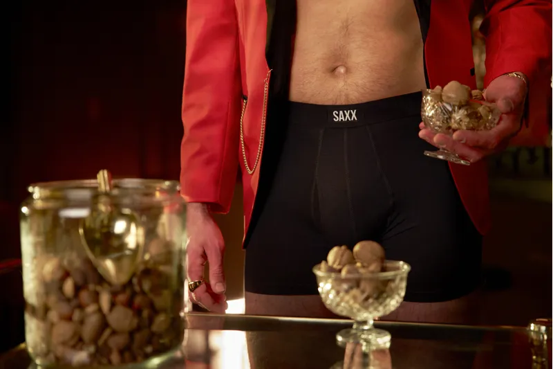 SAXX Men's Vibe Xtra Brief Boxers Black-5