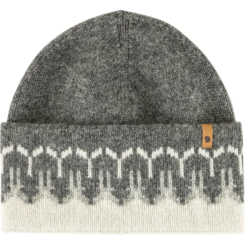 Fjallraven Ovik Path Knit Beanie Chalk White/Grey-1