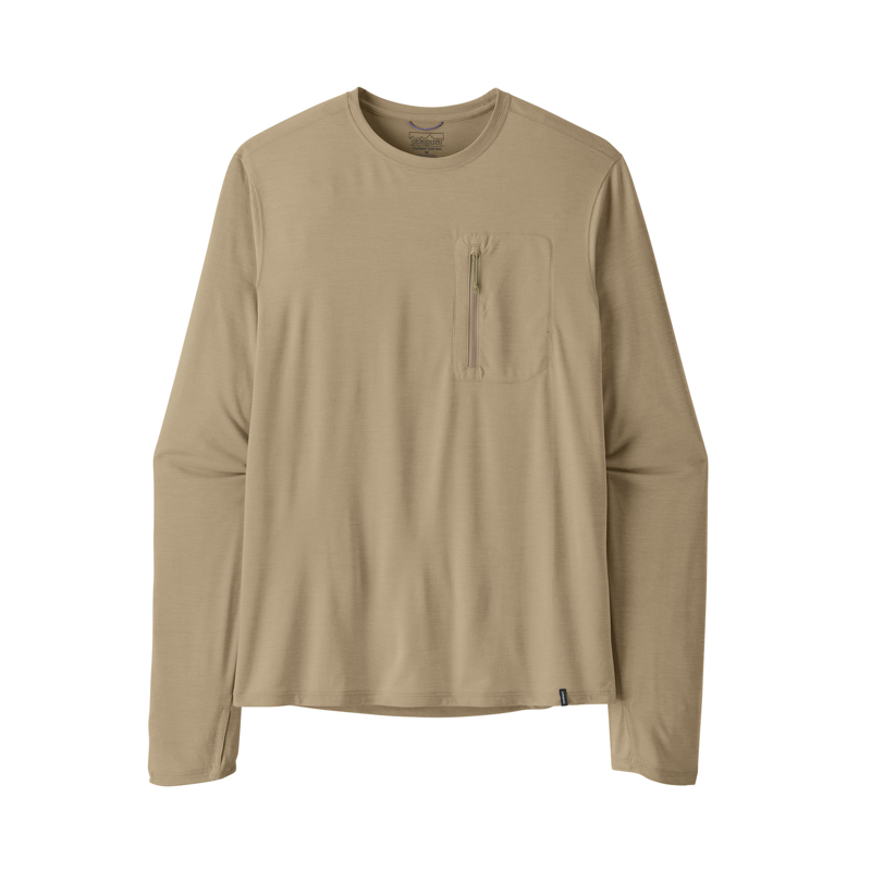 Patagonia Men's Long Sleeve Cap Cool Shirt Seabird Grey X-Dye