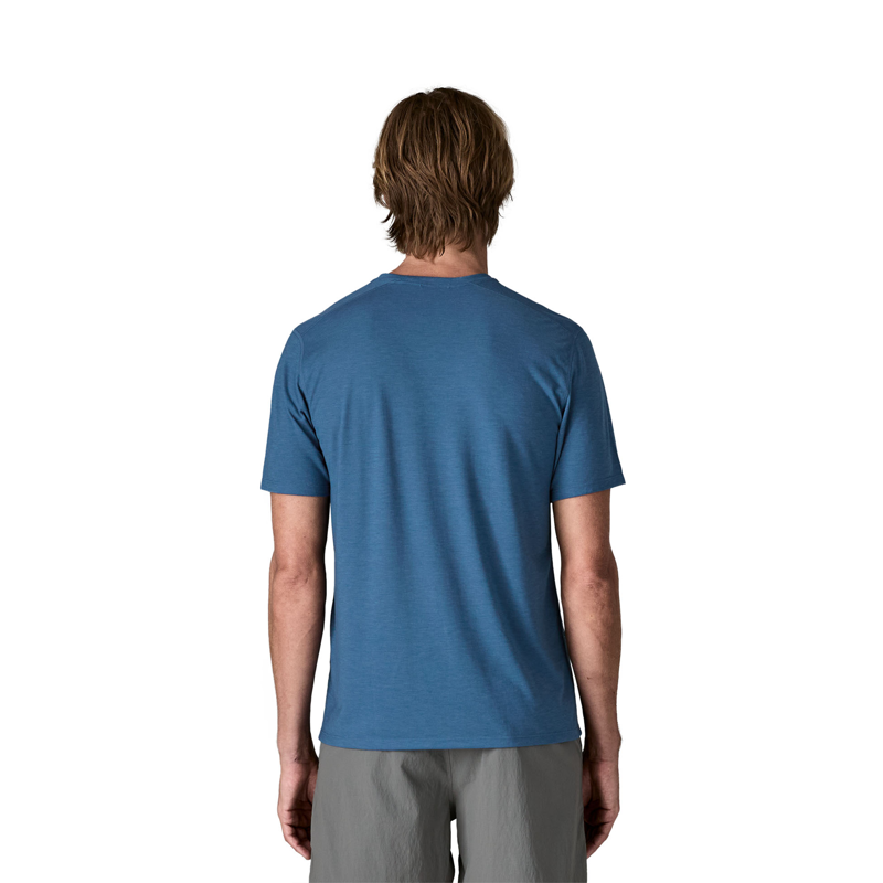 Patagonia Mens Capilene Cool Trail Shirt Strata Aquatic Blue-3