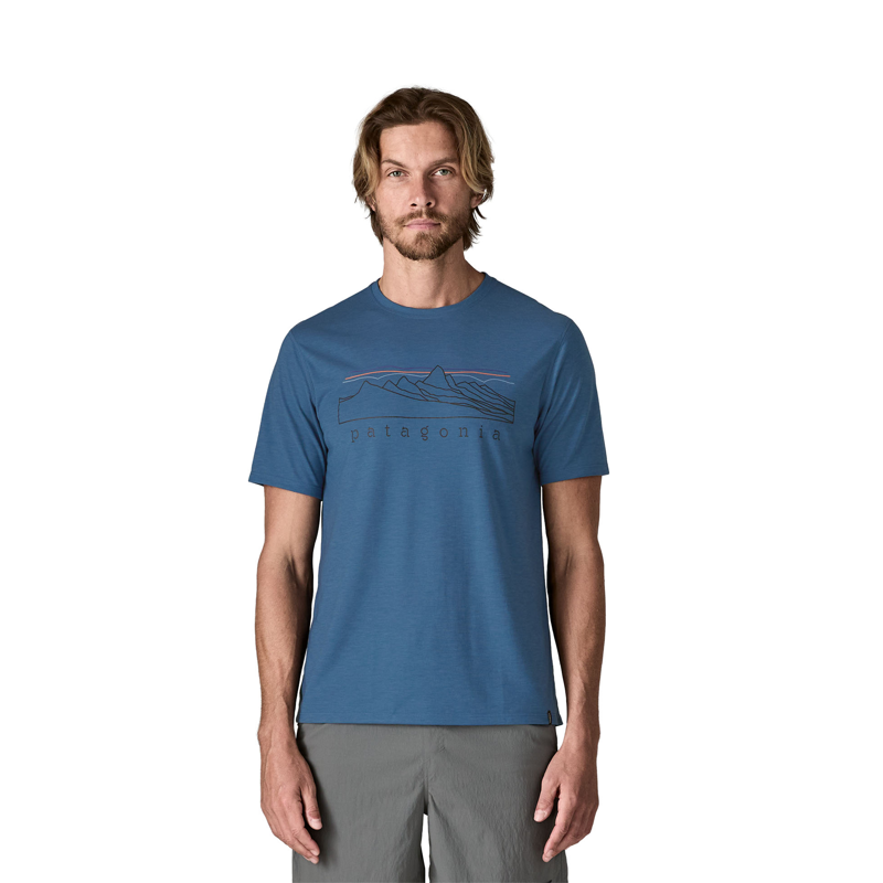 Patagonia Mens Capilene Cool Trail Shirt Strata Aquatic Blue-1