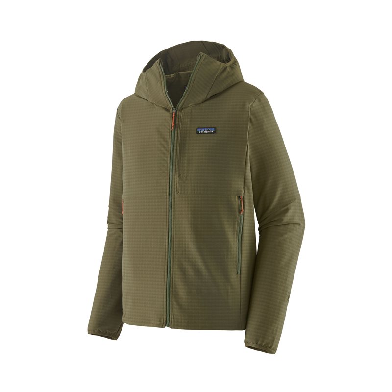 Patagonia Mens R1 TechFace Hoody Basin Green