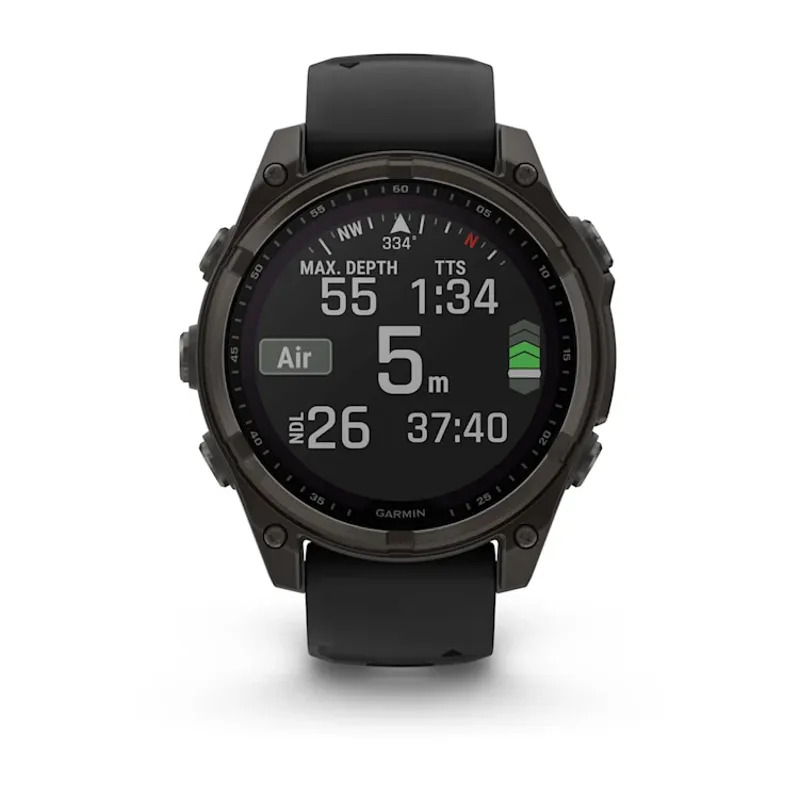 Garmin Fenix 8 Sapphire Solar 47mm Ti Carbon Black w/Black Band DEACTIVATED-6