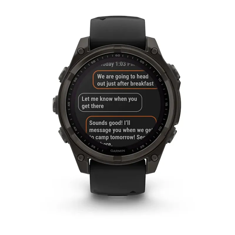 Garmin Fenix 8 Sapphire Solar 47mm Ti Carbon Black w/Black Band DEACTIVATED-8