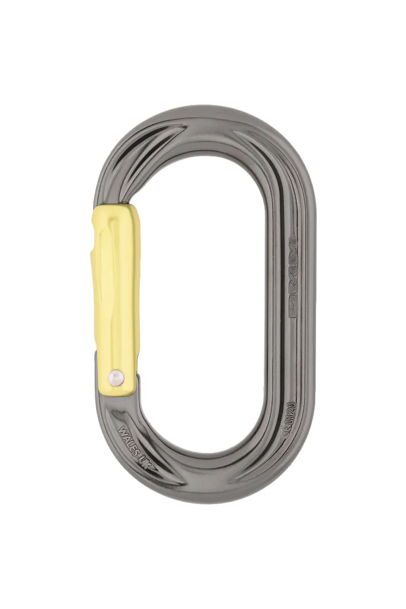 DMM PerfectO Straight Gate Carabiner Titanium/Lime