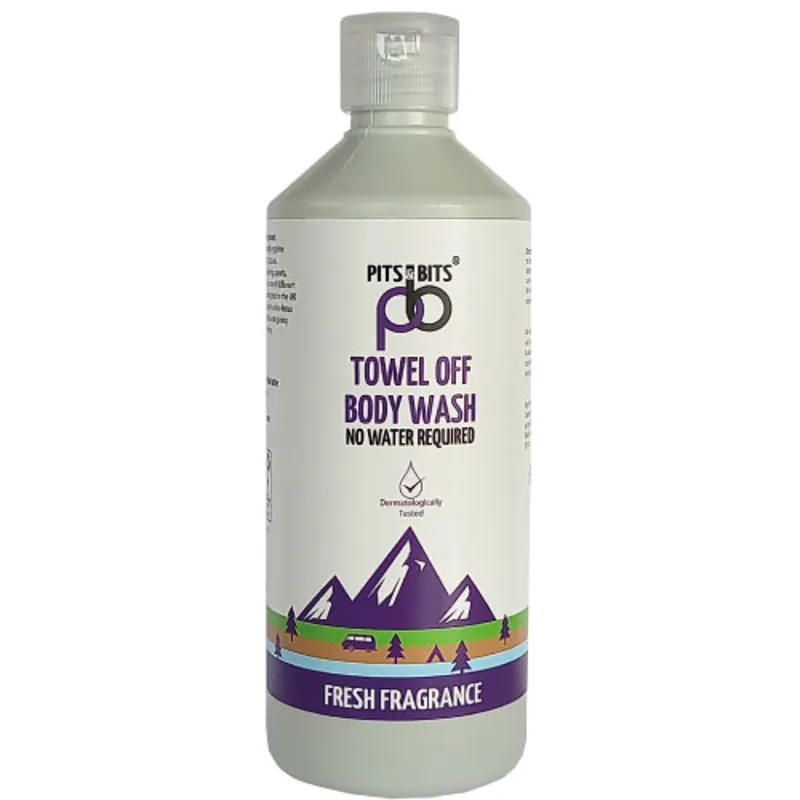 Pits And Bits Towel Off Rinse Free Body Wash 500ml