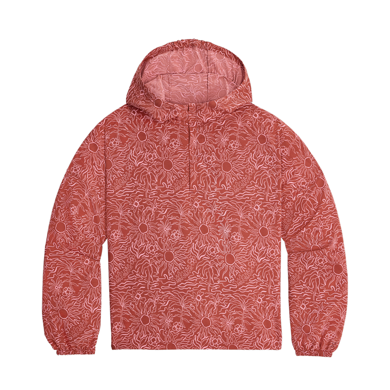 Royal Robbins Womens Salathe Sun Hoodie Mahogany Solar Pattern