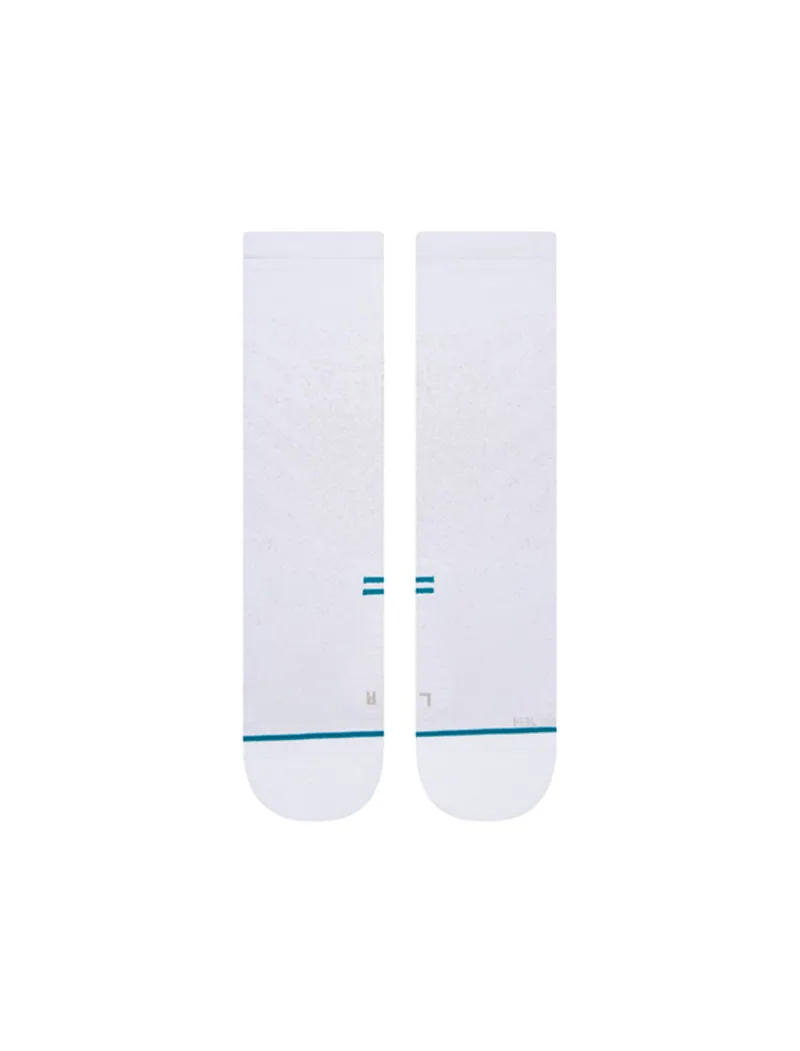 STANCE Unisex Run Light Crew Socks White-1