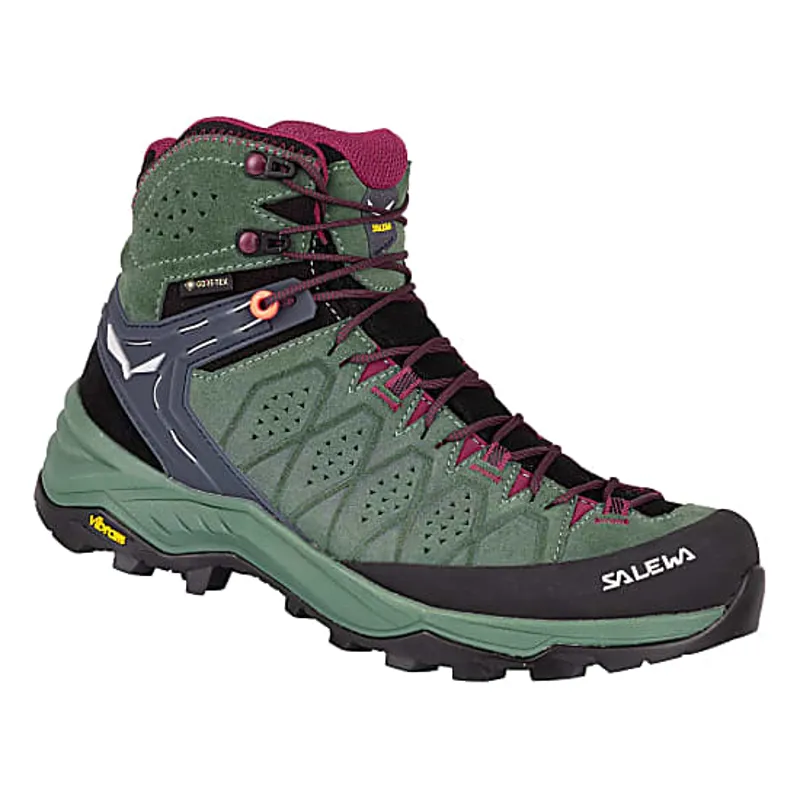 Salewa Womens Alp Trainer 2 Mid GTX Duck Green/Rhododendon