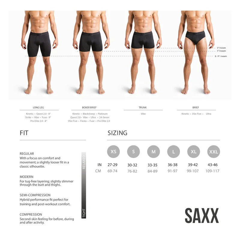 SAXX Kinetic Boxer Brief - Men's  4.9 Star Rating Free Shipping