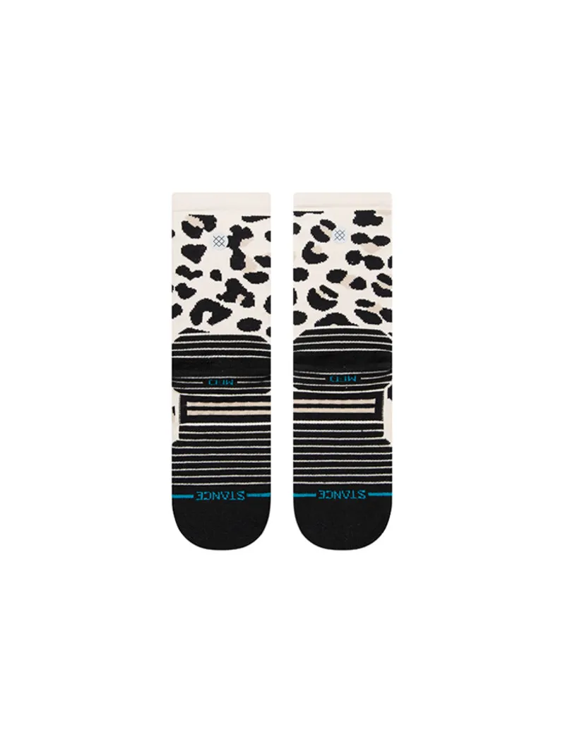 STANCE Womens Spot Check Crew Socks Leopard-2