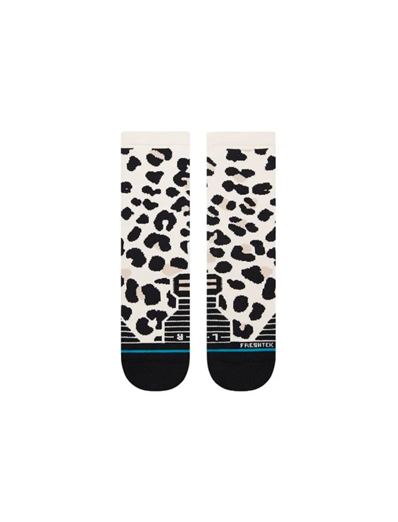 STANCE Womens Spot Check Crew Socks Leopard-1