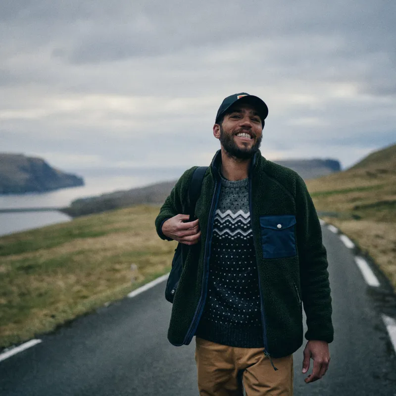 Fjallraven Mens Vardag Pile Fleece Deep Patina/Iron Grey-12