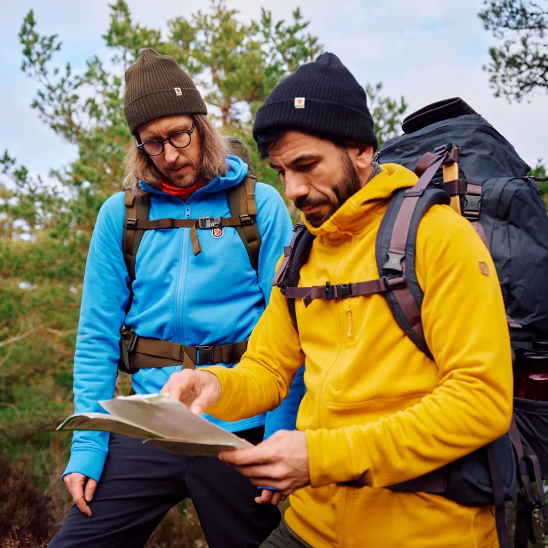 Fjallraven Men's Abisko Grid Fleece Hoodie Mountain Blue-11