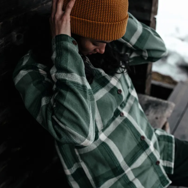 Fjallraven Women's Singi Flannel Overshirt Wood Brown-7